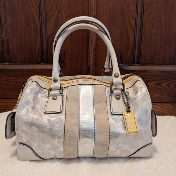 Vintage Y2K Coach Signature Print Tie Dye satchel 2186 soho 